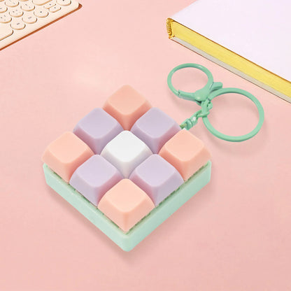Porte‑Clé Anti‑Stress à Touches Pressables