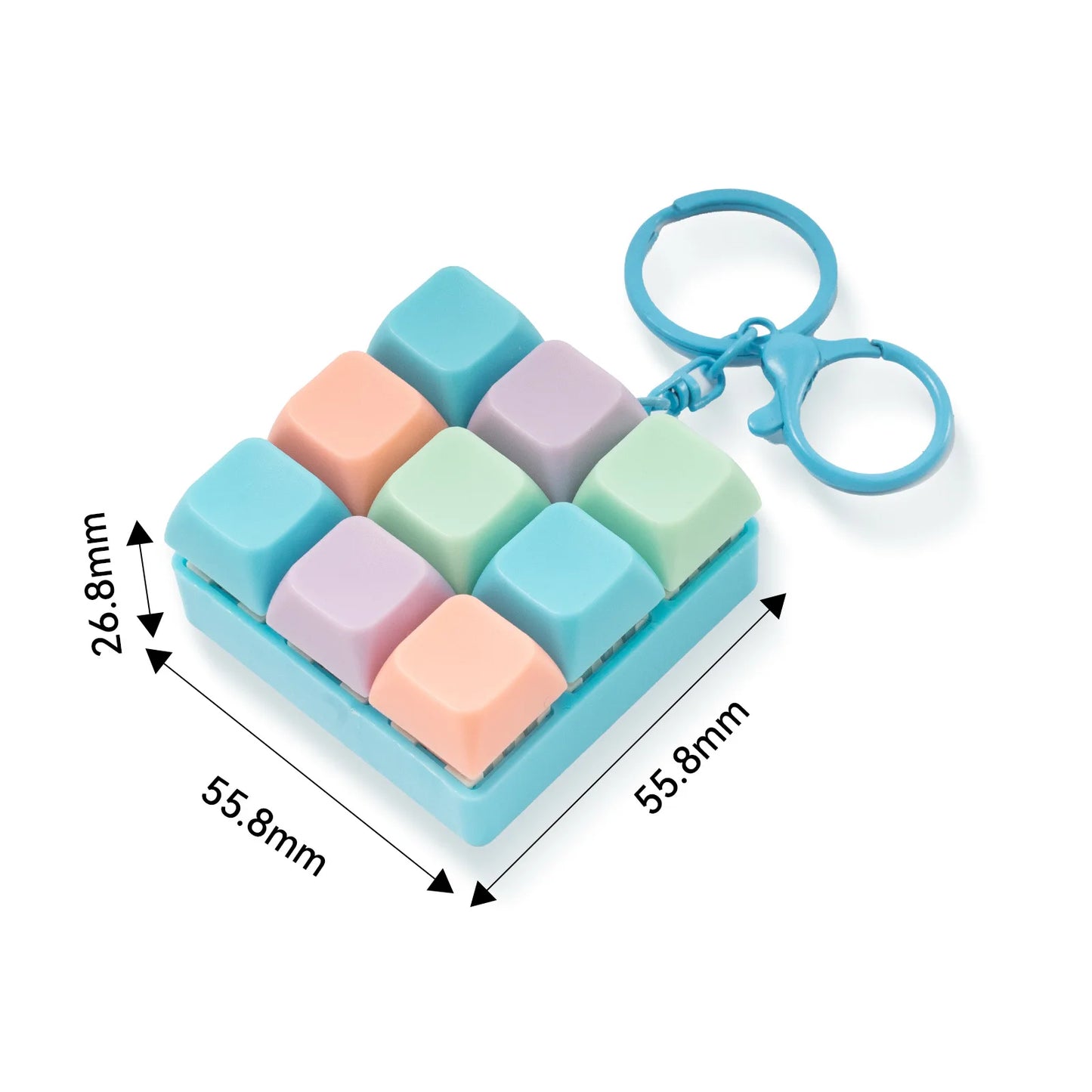 Porte‑Clé Anti‑Stress à Touches Pressables