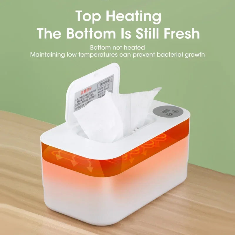 Baby Wipes Warmer with LED Display – USB, Portable, and Constant