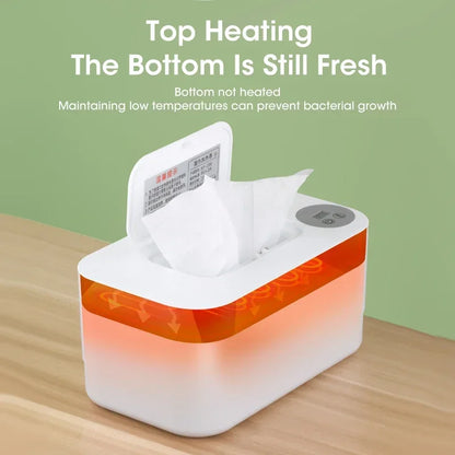 Baby Wipes Warmer with LED Display – USB, Portable, and Constant
