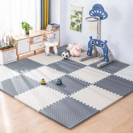 Tapis Puzzle modulable kit gris grand