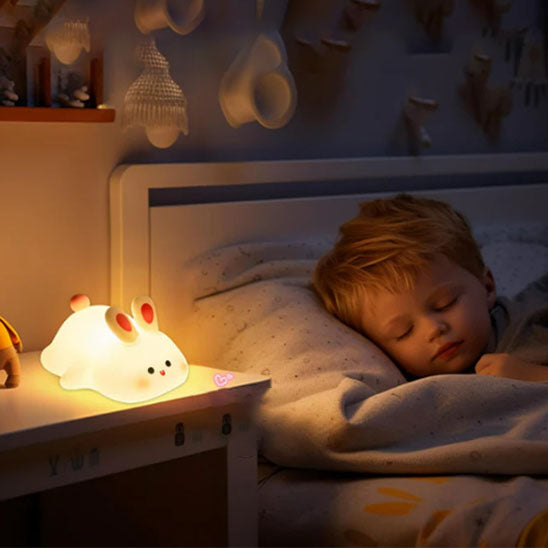 Veilleuse animaux en silicone – Girafe, Panda, Paresseux, Canard & Lapin