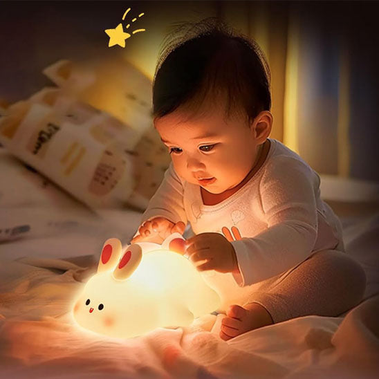Veilleuse animaux en silicone – Girafe, Panda, Paresseux, Canard & Lapin