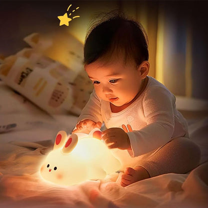 Veilleuse animaux en silicone – Girafe, Panda, Paresseux, Canard & Lapin