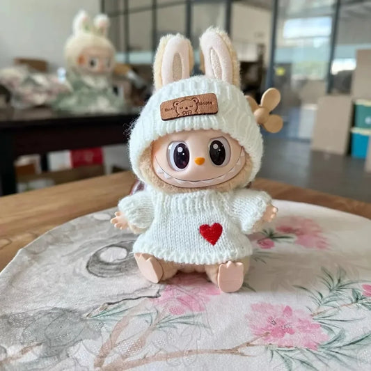 Vetements pour poupee labubu 17cm blanc