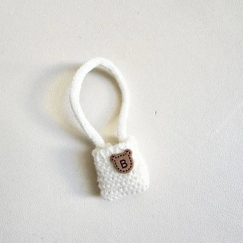 Vetements pour poupee labubu 17cm blanc sac