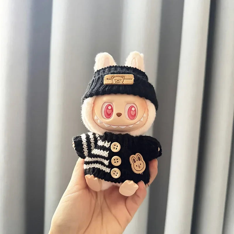 Vetements pour poupee labubu 17cm raye