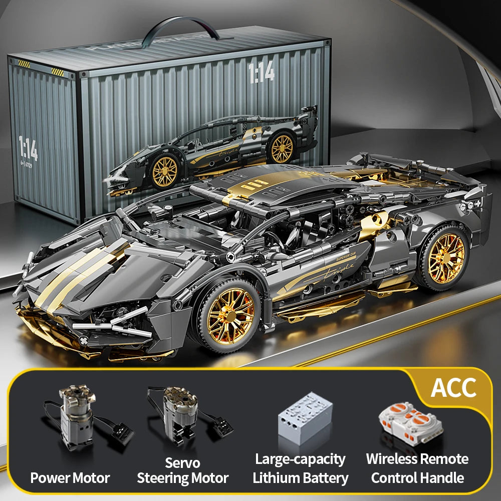 Voiture_de_course_construire_ToylinX noire electrique