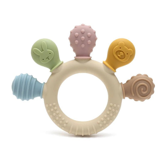 Anneau de Dentition Multicolore Moonpie™ - Kangourou univers