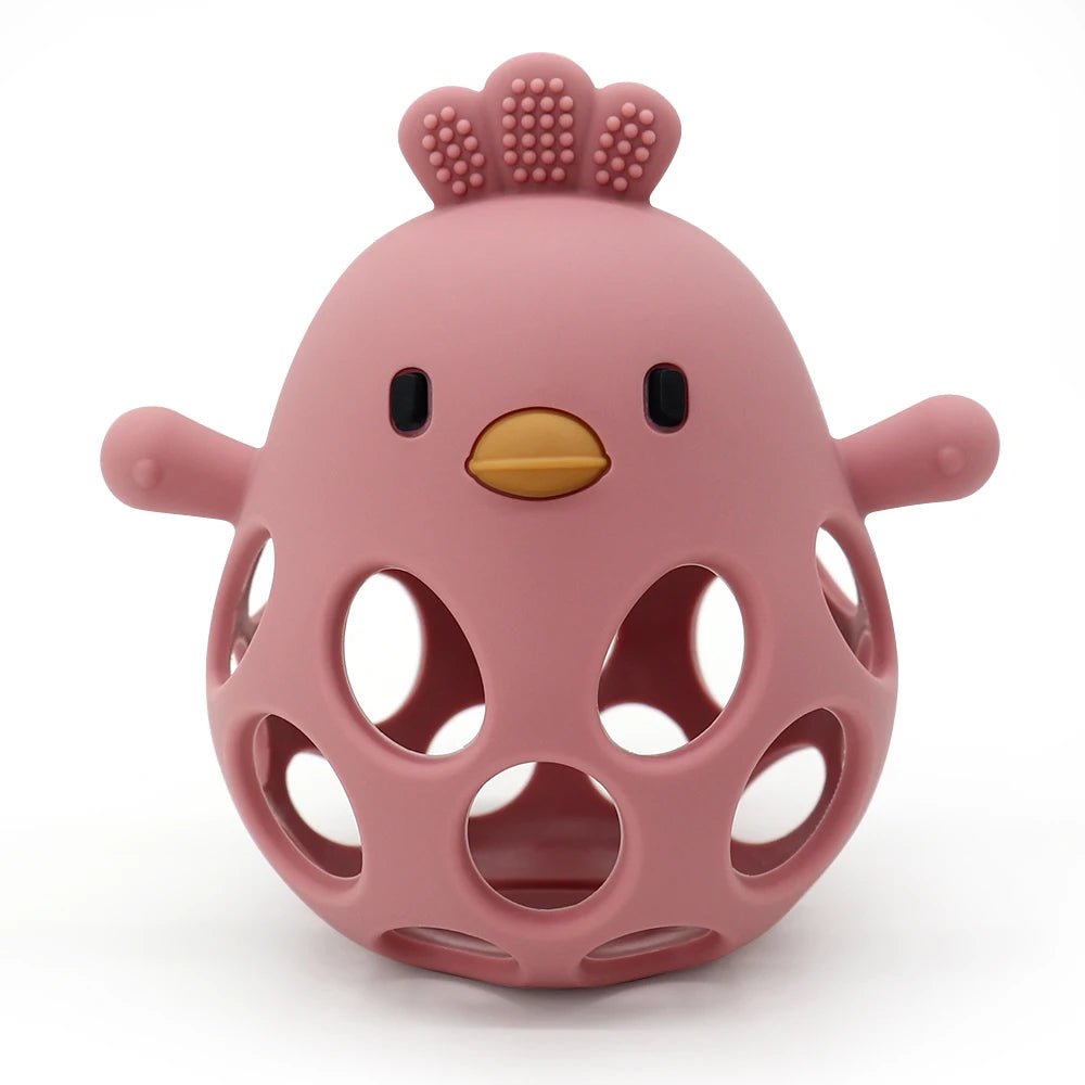 Anneau Poussin de dentition en silicone™ pour bébé - Kangourou univers