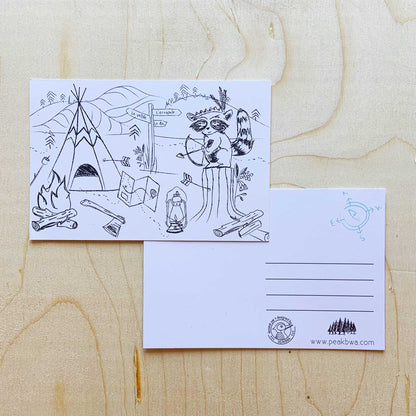 Cartes postales à colorier (paquet de 5)