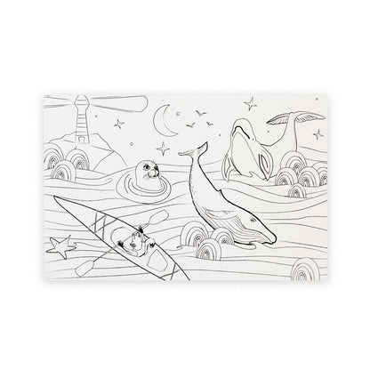 Cartes postales à colorier (unité)
