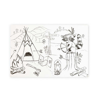 Cartes postales à colorier (unité)