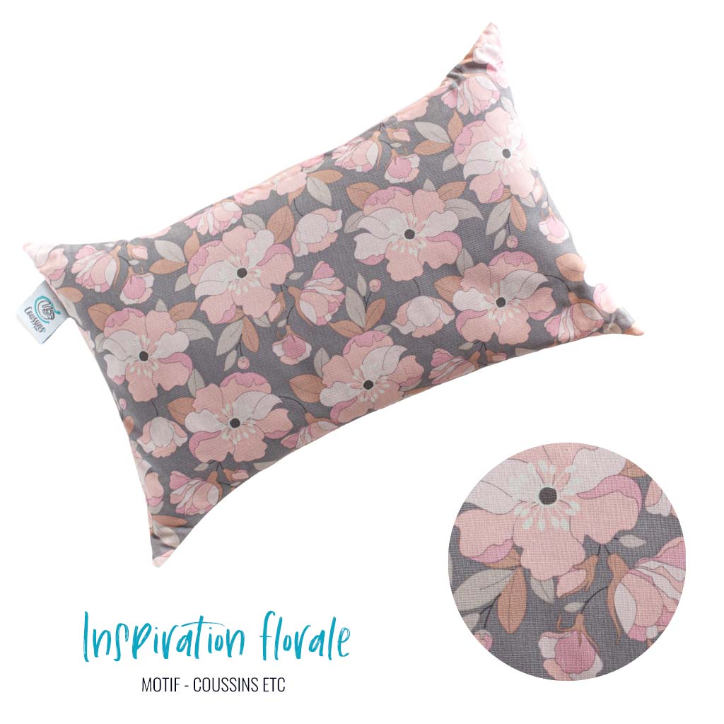 Mini oreiller "Inspiration Florale"