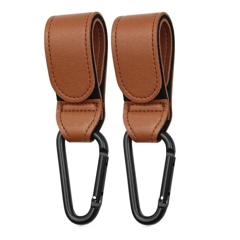 Crochets de Poussette Cuir PU™ - Kangourou univers