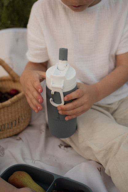 Bouteille d'eau en silicone format 450 ml