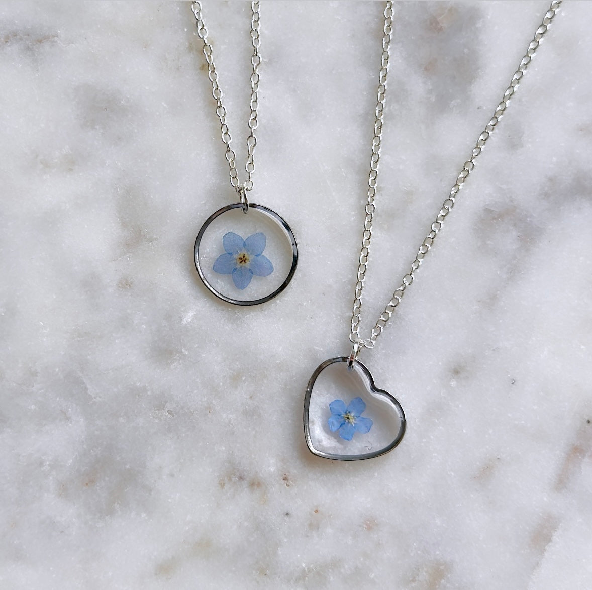 Forget-Me-Not Necklace - 16mm medium