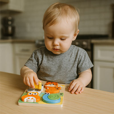 Puzzle en bois animaux | Éveil Ludique