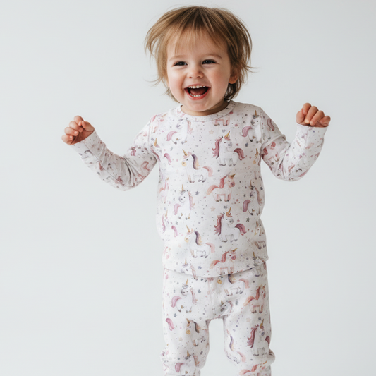 Pyjama Bambou - Enfant - Lily la licorne ( 2T à 5T)