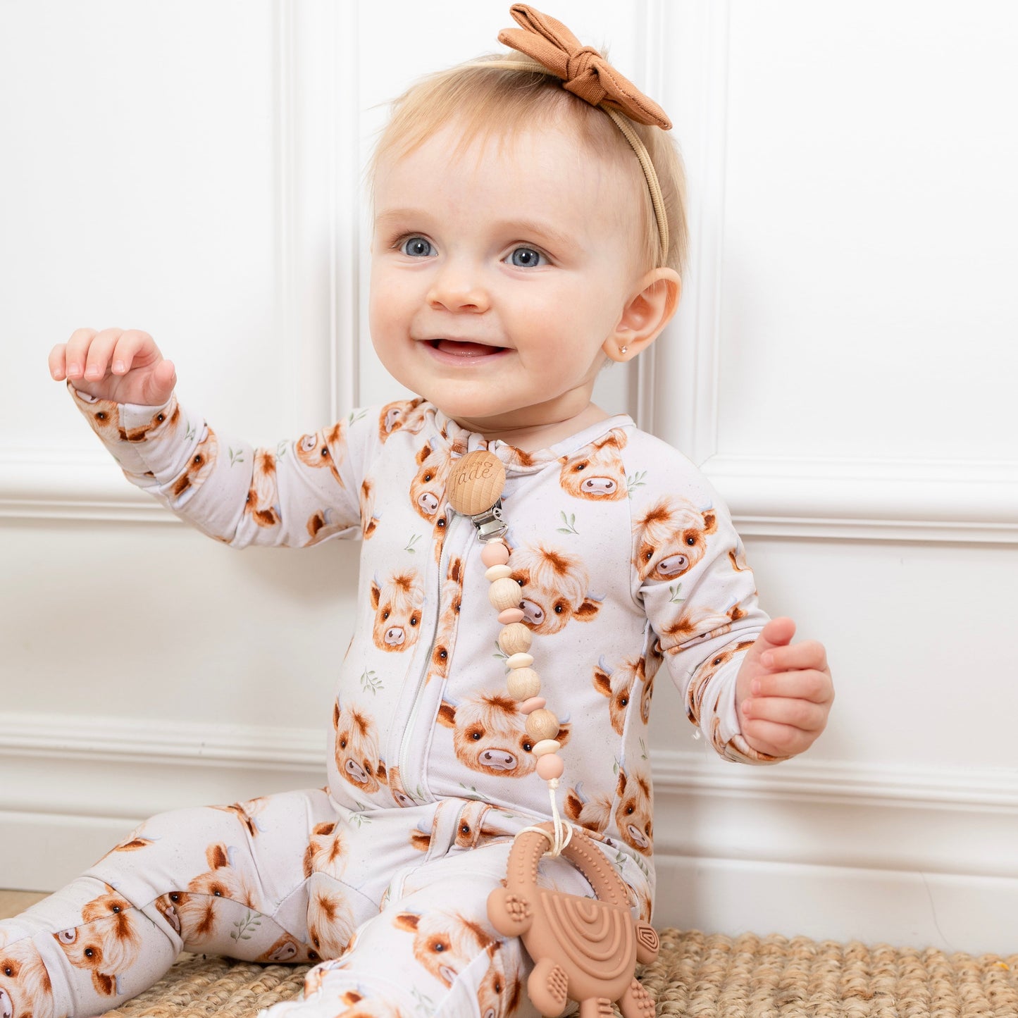 Pyjama Bambou  - Bébé - Vache highland